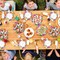 60 Pcs Summer Party Paper Plates Disposable Round Paper Dessert Plates